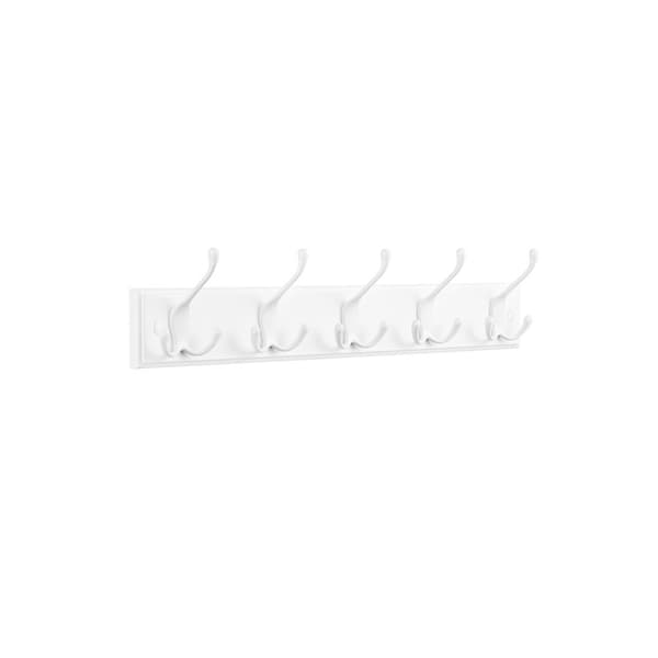 Vægmonteret garderobe, Garderobe-liste, SONGMICS, 7 x 50,4 x 4,6 cm, Skyhvid.