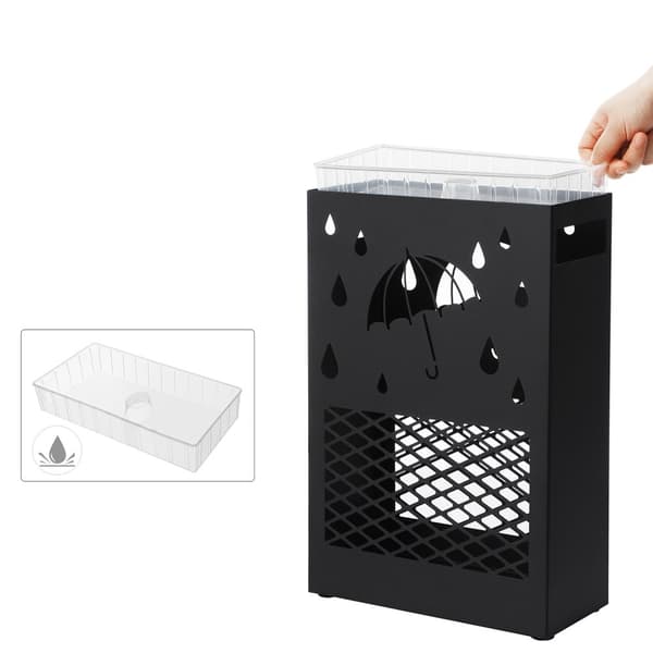 Paraplyholder, SONGMICS, 28x12x41 cm, Sort.