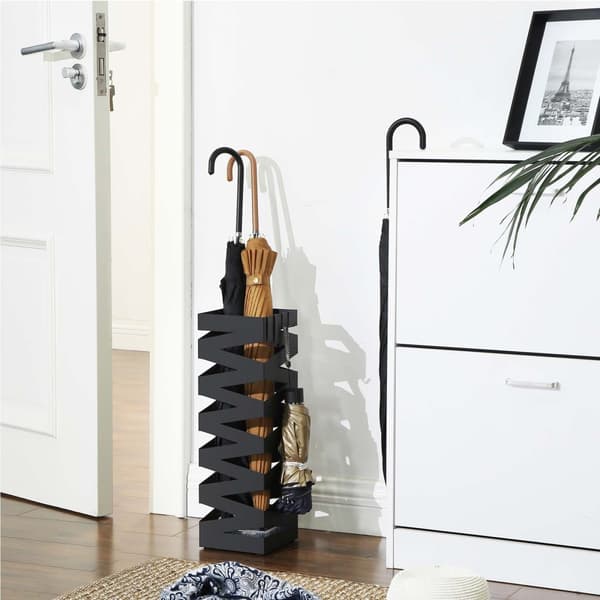 Paraplyholder, SONGMICS, 15,5 x 15,5 x 49 cm, Sort