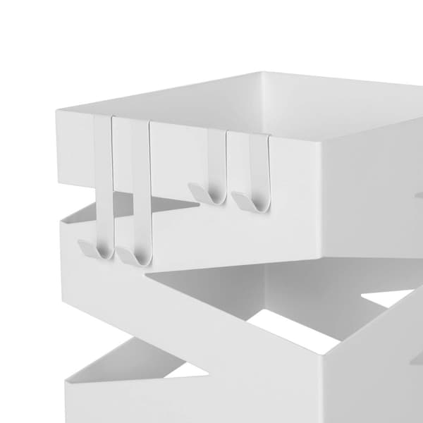 Paraplyholder, SONGMICS, 15,5 x 15,5 x 49 cm, Hvid