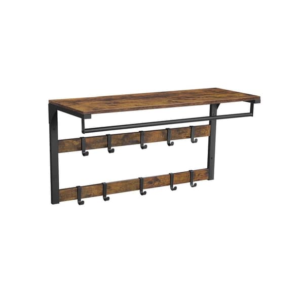 Væg-garderobe, VASAGLE, 80x30 cm, Brun