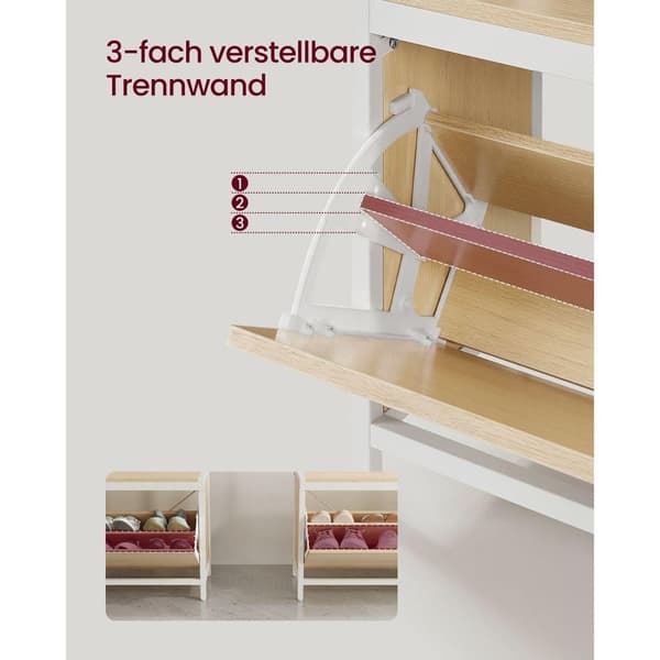 Garderobestativ, HSR405B01, 30x85 cm, Eg-Hvid