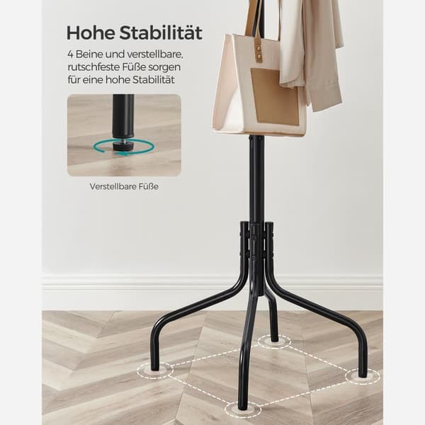 Garderobestativ, SONGMICS, 55x180 cm, Hvid
