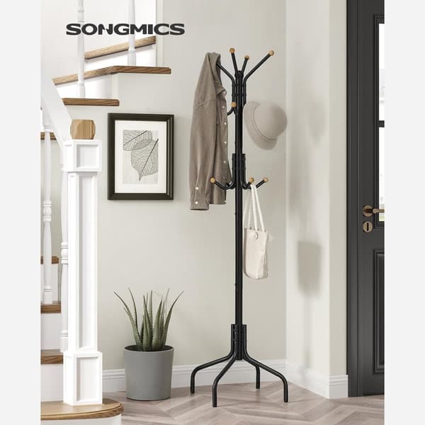 Garderobestativ, SONGMICS, 55x180 cm, Hvid