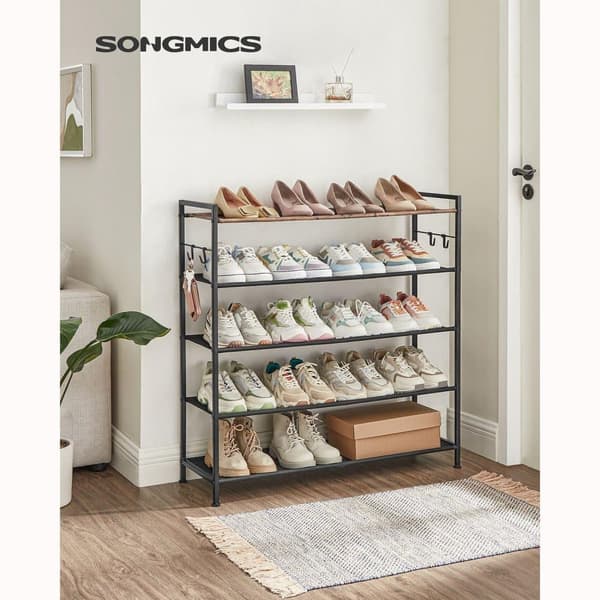 Skohylla, SONGMICS LMR035B01, 29x89x92.5 cm, Vintage Brun-Svart