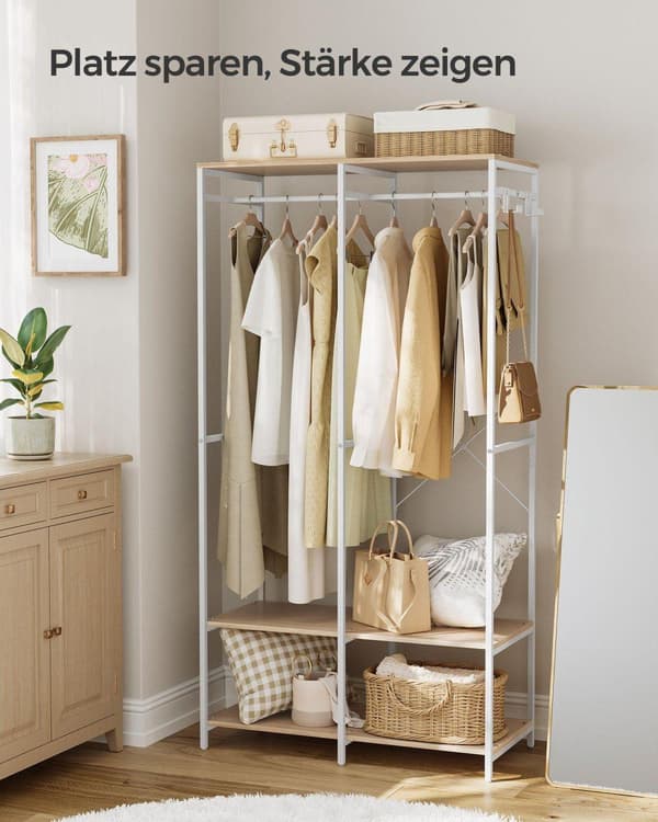 Vaateripustin, SONGMICS, 94.5x40 cm, Beige