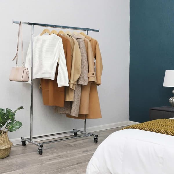 Tøjstativ, SONGMICS HSR13S, 92-132x160 cm, Sølv