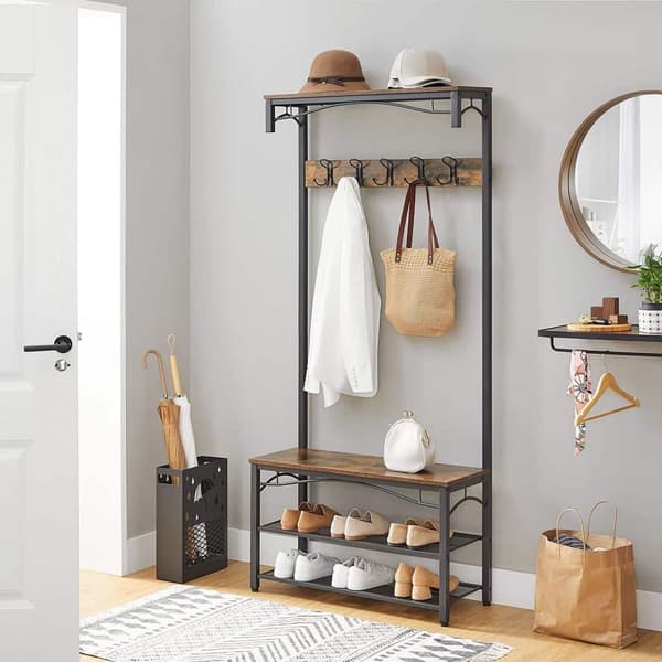 Frakkestativ, HSR45BX, 80x178.5x30 cm, Sort