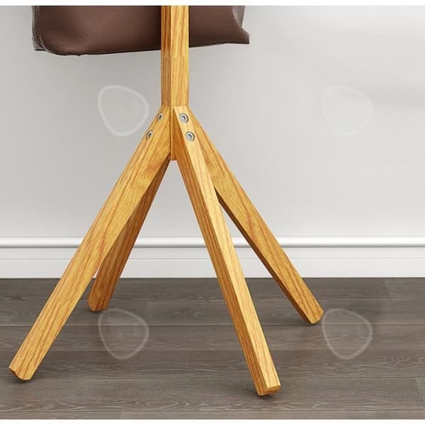Klädhängare - CONFOZEN - Träträd - 178 cm - 8 krokar - Contemporary - Svart