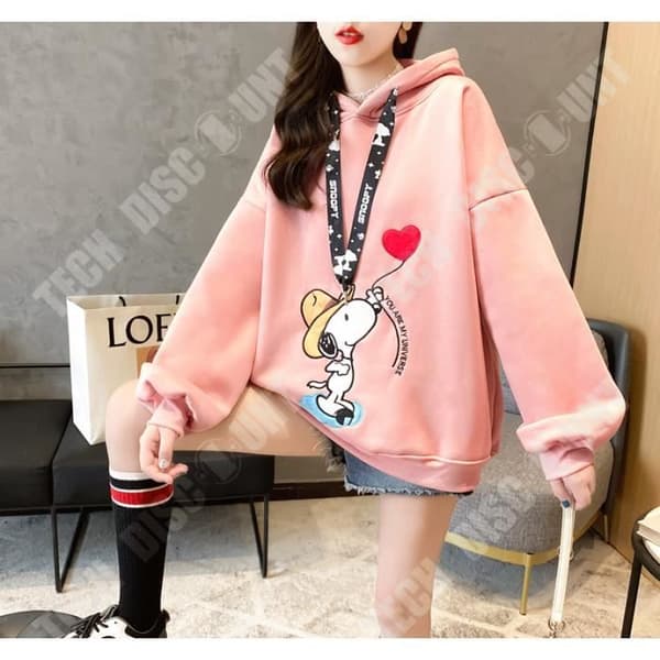 Tröja - TD® - Hong Kong-stil - Bokstavsbroderi - Plus size - Vinter 2020