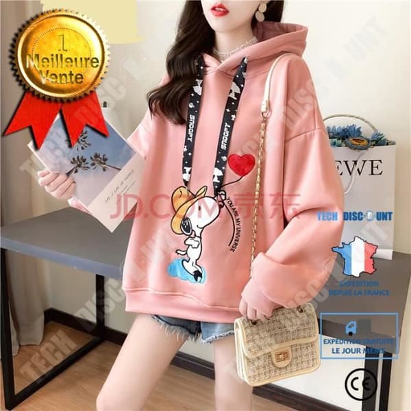 Tröja - TD® - Hong Kong-stil - Bokstavsbroderi - Plus size - Vinter 2020