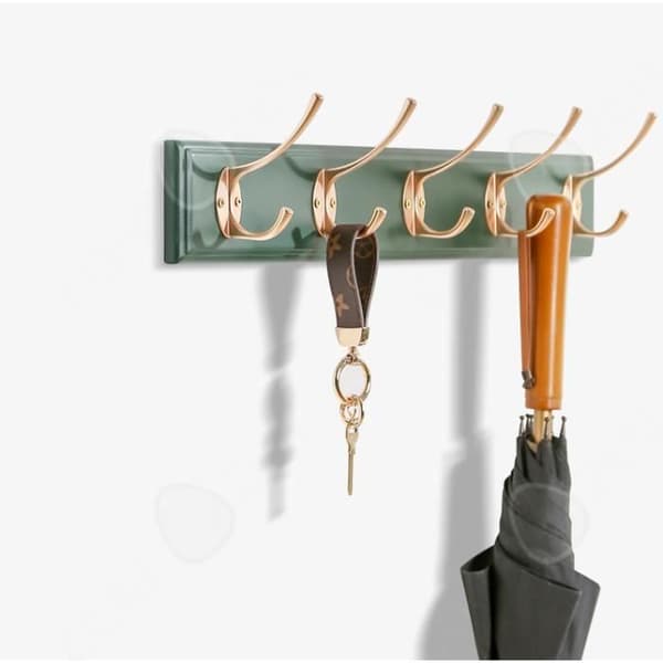 CONFO® Hängare bakom dörren slagfri krok väggmonterad klädhängare sovrum kreativ retro dubbel krok man rack