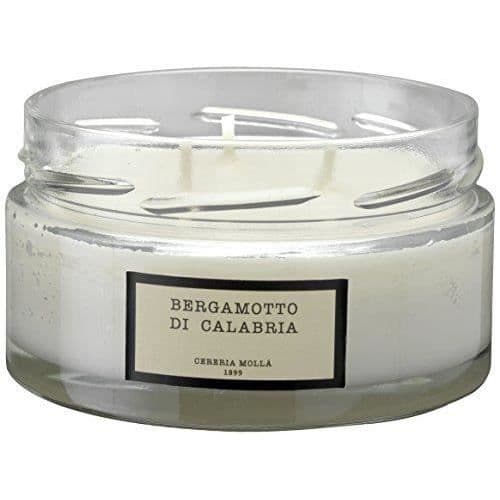 Cerera Moll Boutique Bougie i rundt glas, 3 vekter, høj kvalitet vegetabilsk voks, duft Bergamot fra Calabria - 5540