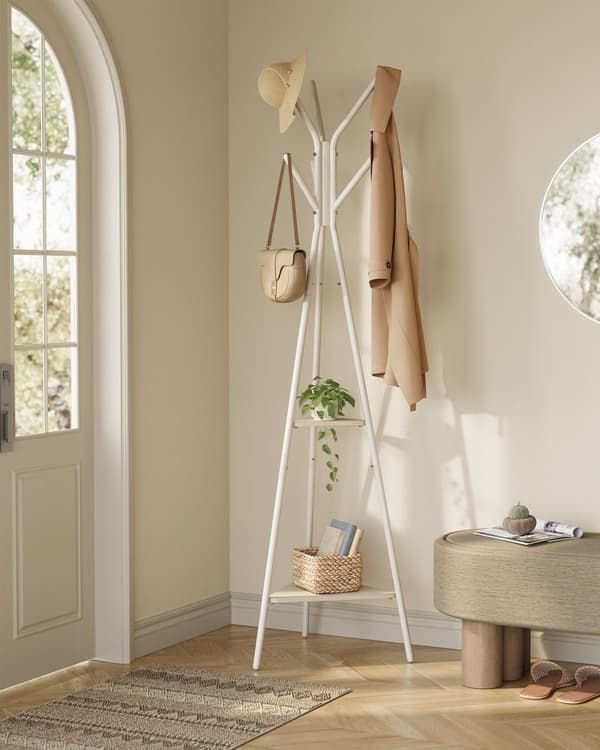 Vaatenaulakko, VASAGLE, 43,5x50x181,6 cm, Beige