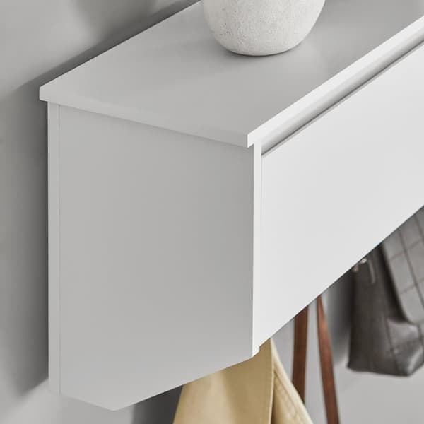 Väggrockrack, FHK24-W, 78x20x30 cm, Vit