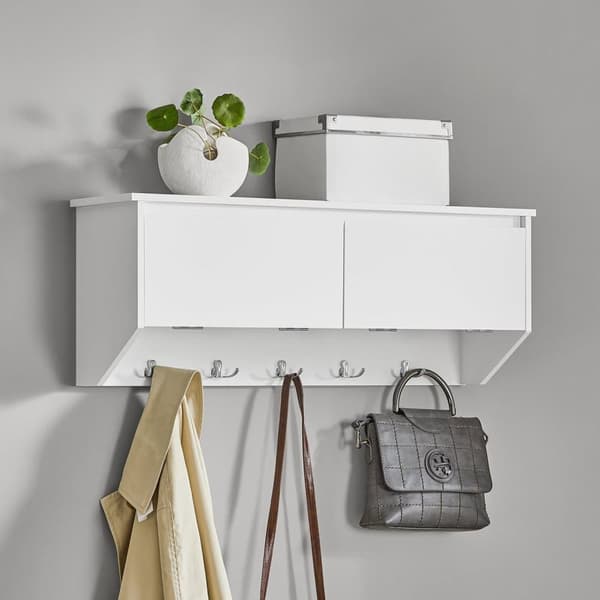 Väggrockrack, FHK24-W, 78x20x30 cm, Vit