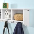 Miniatyrbillede 5 af 5: Tøjstativ, FRG48-L-W, 73x16x24 cm, Hvid