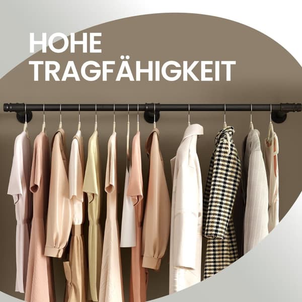 Klädställning, SONGMICS HSR104B01, 30,4x170x7 cm, Svart