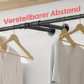 Pikkukuva 4 / 5: Vaateripustin, SONGMICS HSR104B01, 30x84x7 cm, Musta