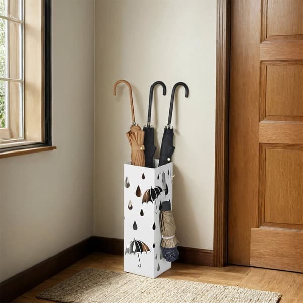 Sateenvarjoteline, SONGMICS LUC49W, 15.5x15.5x49 cm, Valkoinen