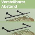Miniatyrbillede 4 af 6: Tøjstativ, SONGMICS HSR104B01, 30x84x7 cm, Sort