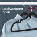 Miniatyrbild 3 av 5: Klädhängare, SONGMICS CRF029B03, 43x22 cm, Bläcksvart