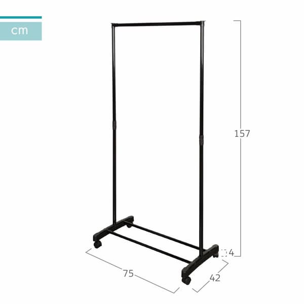 Takkiteline Max Home Teräs Muovinen 75 x 157 x 42 cm (4 osaa)