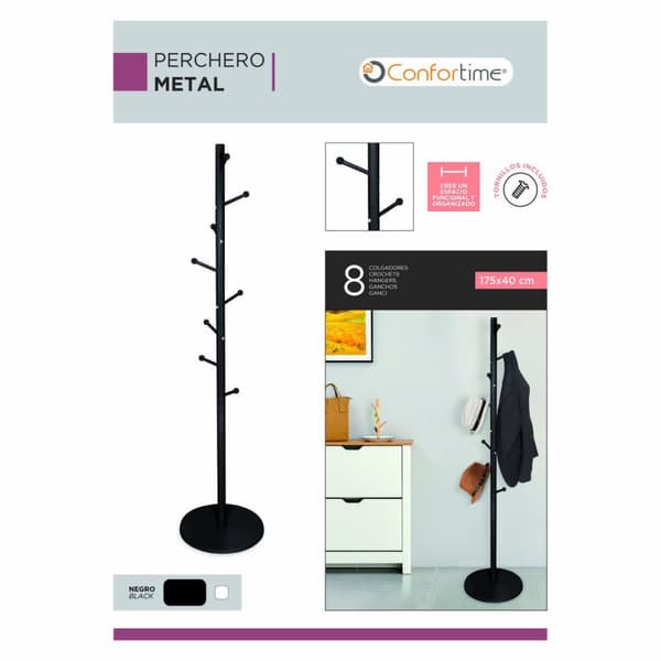 Stumtjener Confortime Metal 175 x 40 cm (4 enheder)