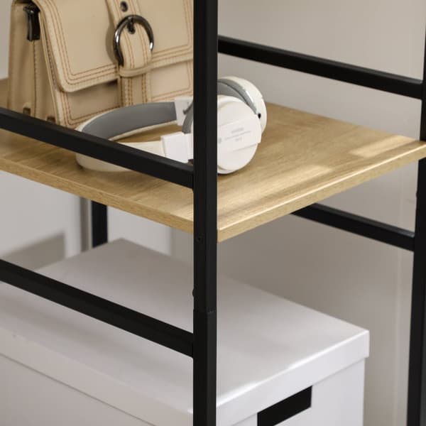 Rootz Tøjstativ - Beklædningsarrangør - Metalgarderobe - Industriel stil - 100L x 46b x 170,5h cm