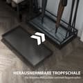 Miniatyrbillede 5 af 10: Rootz paraply stand - paraplyholder - Rainwater Collector - 24 Hooks & 21 åbninger - Holdbart ståldesign - 50x24x68 cm