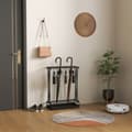 Miniatyrbillede 6 af 10: Rootz paraply stand - paraplyholder - Rainwater Collector - 24 Hooks & 21 åbninger - Holdbart ståldesign - 50x24x68 cm