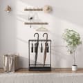 Miniatyrbillede 9 af 10: Rootz paraply stand - paraplyholder - Rainwater Collector - 24 Hooks & 21 åbninger - Holdbart ståldesign - 50x24x68 cm