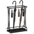 Miniatyrbillede 10 af 10: Rootz paraply stand - paraplyholder - Rainwater Collector - 24 Hooks & 21 åbninger - Holdbart ståldesign - 50x24x68 cm