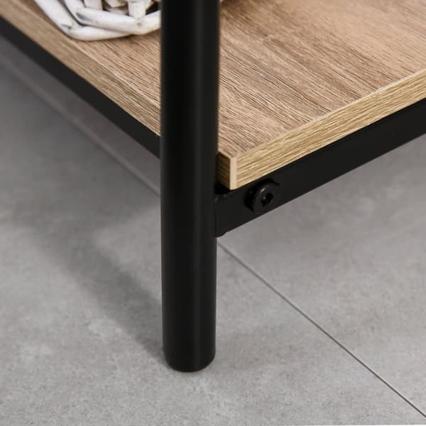 Rootz Garderobe med skoopbevaring - Industriel stilskab - Brun hylde - Alsidig opbevaring - 80b x 30t x 170H cm
