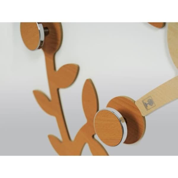 Appendialbero - Foppapedretti - Mural - 3 krokar - MDF - Wenge - Inomhus