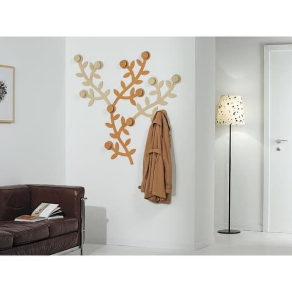 Appendialbero - Foppapedretti - Mural - 3 krokar - MDF - Wenge - Inomhus