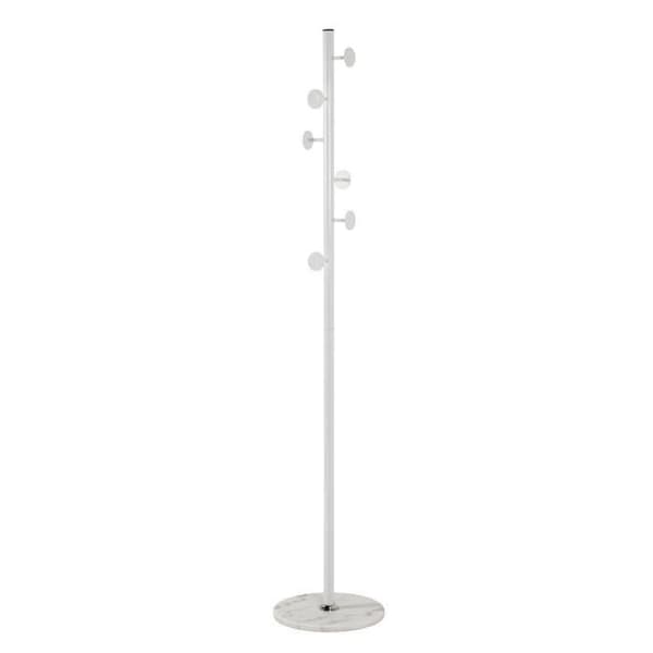 Klädhängare i marmor och vit metall - H180 cm - 35 cm X 35 cm X 180 cm - Calicosy