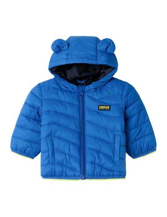 Porte-manteau bebis - patere bebis Name it - 13227816 - Nbmmoney PB Vadderad jacka, Blå, 6 Månader Bebis pojke