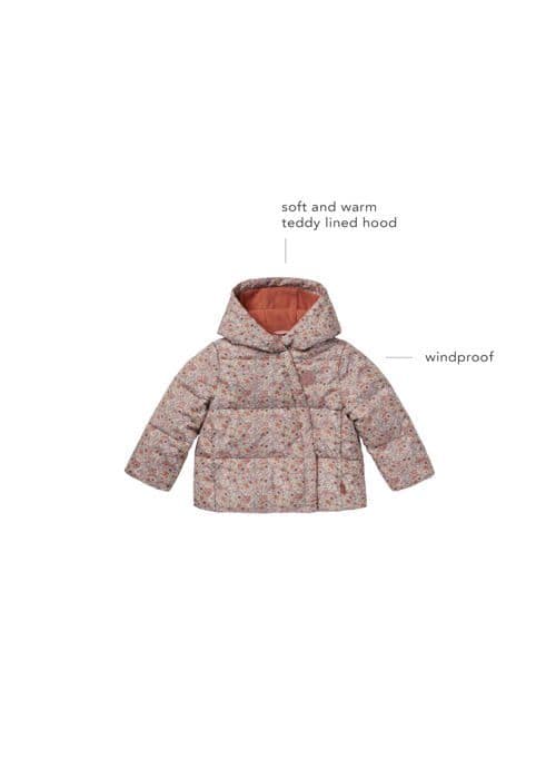 Porte-manteau bebiskåp - patere bebiskåp Noppies - 4473016 - Barnjacka Frejus med mönster, Barnjacka för flickor