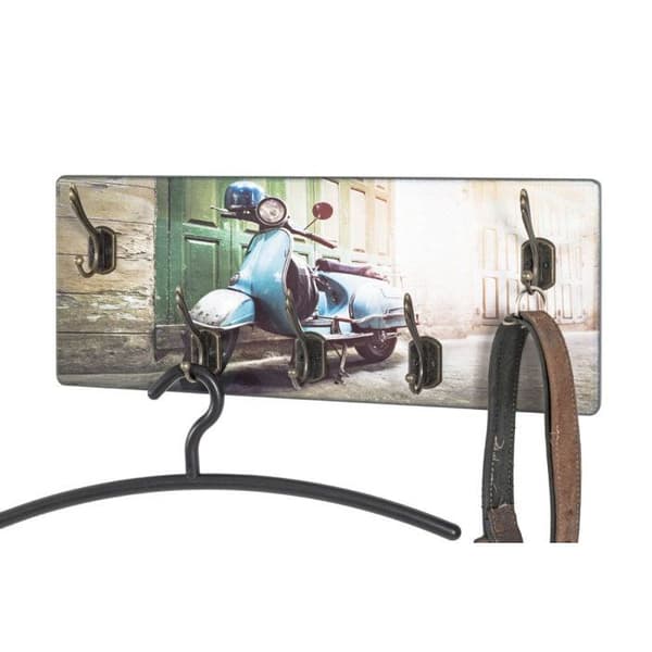 Väggkrok 5 krokar "Vespa" 50cm Flerfärgad