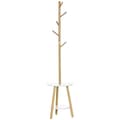 Miniatyrbillede 1 af 9: Knagerække, 39,5x39,5x171 cm, Naturlig Hvid