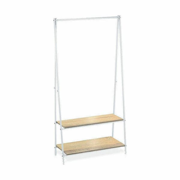 Hattställ Confortime Vit Trä Metall 80 x 40 x 160 cm
