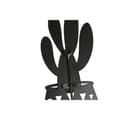 Miniatyrbild 3 av 3: Väggmonterad rockhängare Home ESPRIT Naturell Metall Trä MDF 16 x 4 x 30 cm (4 antal)