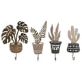Miniatyrbillede 1 af 3: Knagerække til væggen Home ESPRIT Natur Metal Træ MDF 16 x 4 x 30 cm (4 enheder)