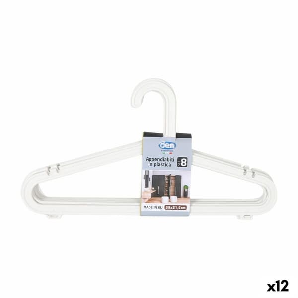 Hängare Dem Meng Plast 8 Delar (12 antal)