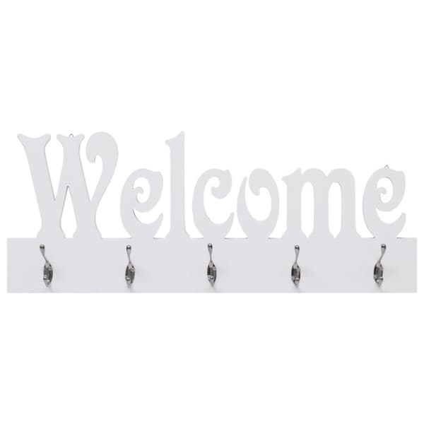 Väggkrokar WELCOME vit 74x29,5 cm