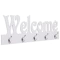 Miniatyrbild 1 av 2: Väggkrokar WELCOME vit 74x29,5 cm