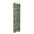 Miniatyrbild 1 av 2: Väggmonterad klädhängare med 6 krokar HAPPY LOVE 120x40 cm