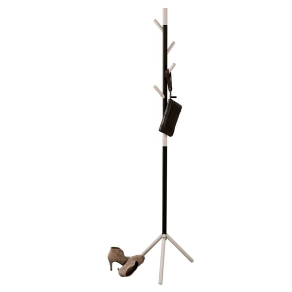 Stående klädhängare med 4 krokar Linair vit 180 cm