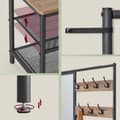 Miniatyrbillede 4 af 5: Tøjstativ - Industriel stil - med kroge - spejl